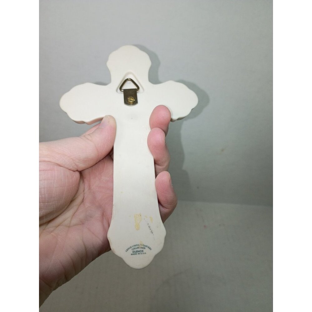 Lenox China Treasures Enamel Wall Hanging Cross Jeweled Design - Picture 4 of 6